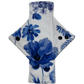 Blue/Purple Flowers Minky Single Heavy Flow Day Pad - Tree Hugger Cloth Pads