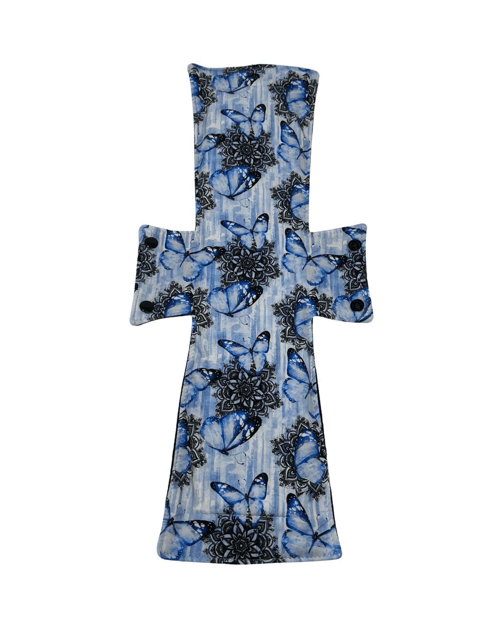 Butterfly Mandala Jersey Single Super Night/Postpartum Pad 16.5" - Tree Hugger Cloth Pads