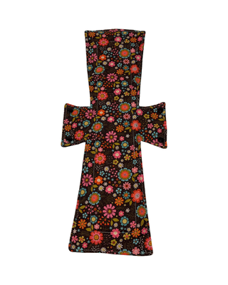 Chocolate Daisies Cotton Single Super Night/Postpartum Pad 16.5" - Tree Hugger Cloth Pads