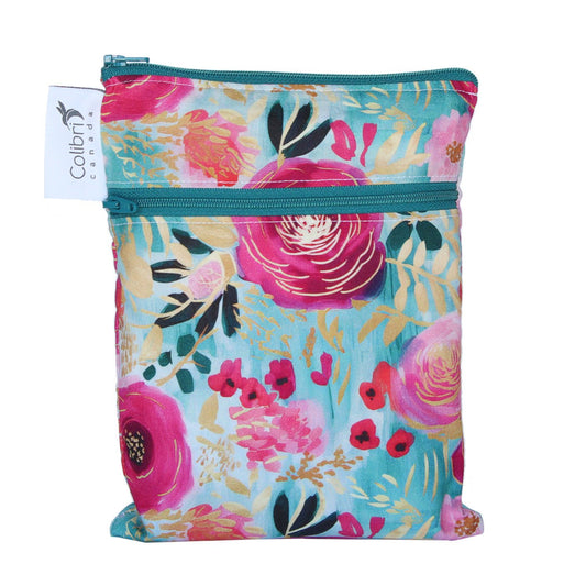 Colibri Abby Rose Dual Pocket Purse Sized Wet Bag - Tree Hugger Cloth Pads