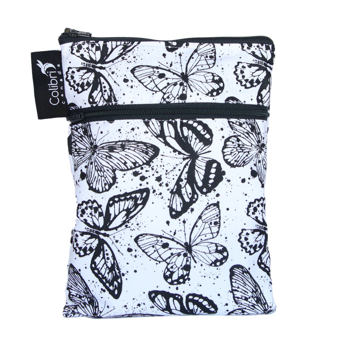 Colibri Butterfly Dual Pocket Purse Sized Wet Bag - Tree Hugger Cloth Pads
