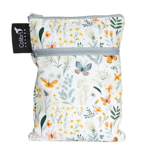 Colibri Butterfly Garden Dual Pocket Purse Sized Wet Bag - Tree Hugger Cloth Pads