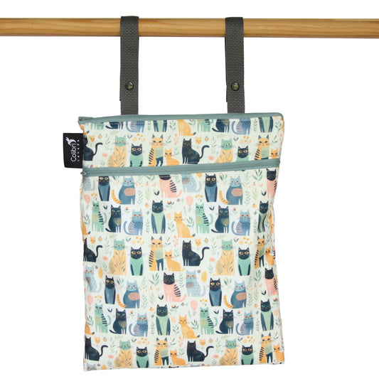 Colibri Cats Bathroom Dual Wet/Dry Bag - Tree Hugger Cloth Pads