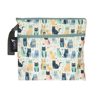 Colibri Cats Dual Pocket Square Wet Bag - Tree Hugger Cloth Pads