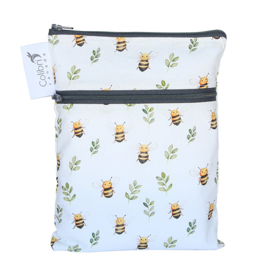Colibri Honey Dual Pocket Purse Sized Wet Bag - Tree Hugger Cloth Pads