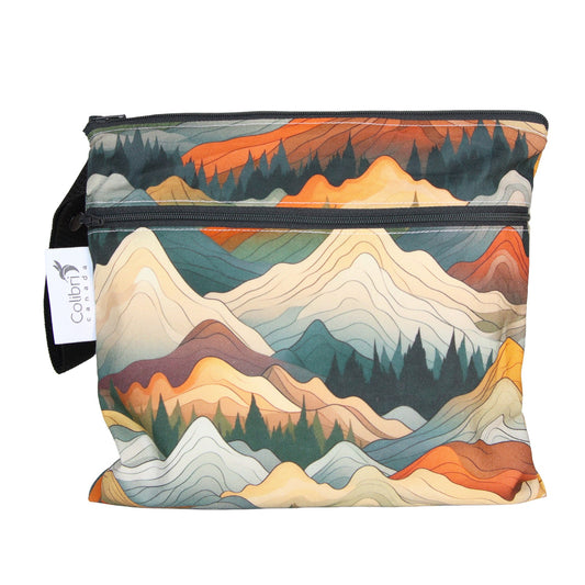 Colibri Mountain Dual Pocket Square Wet Bag - Tree Hugger Cloth Pads