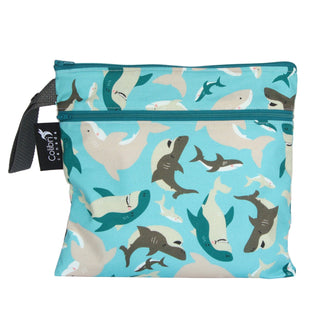 Colibri Sharks Dual Pocket Square Wet Bag - Tree Hugger Cloth Pads