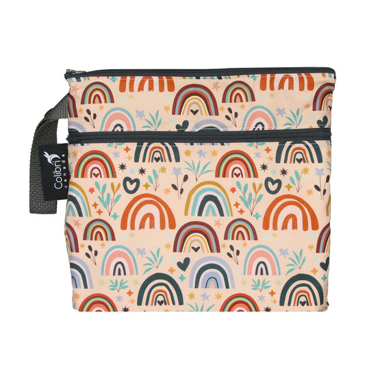 Colibri Spring Rainbow Dual Pocket Square Wet Bag - Tree Hugger Cloth Pads
