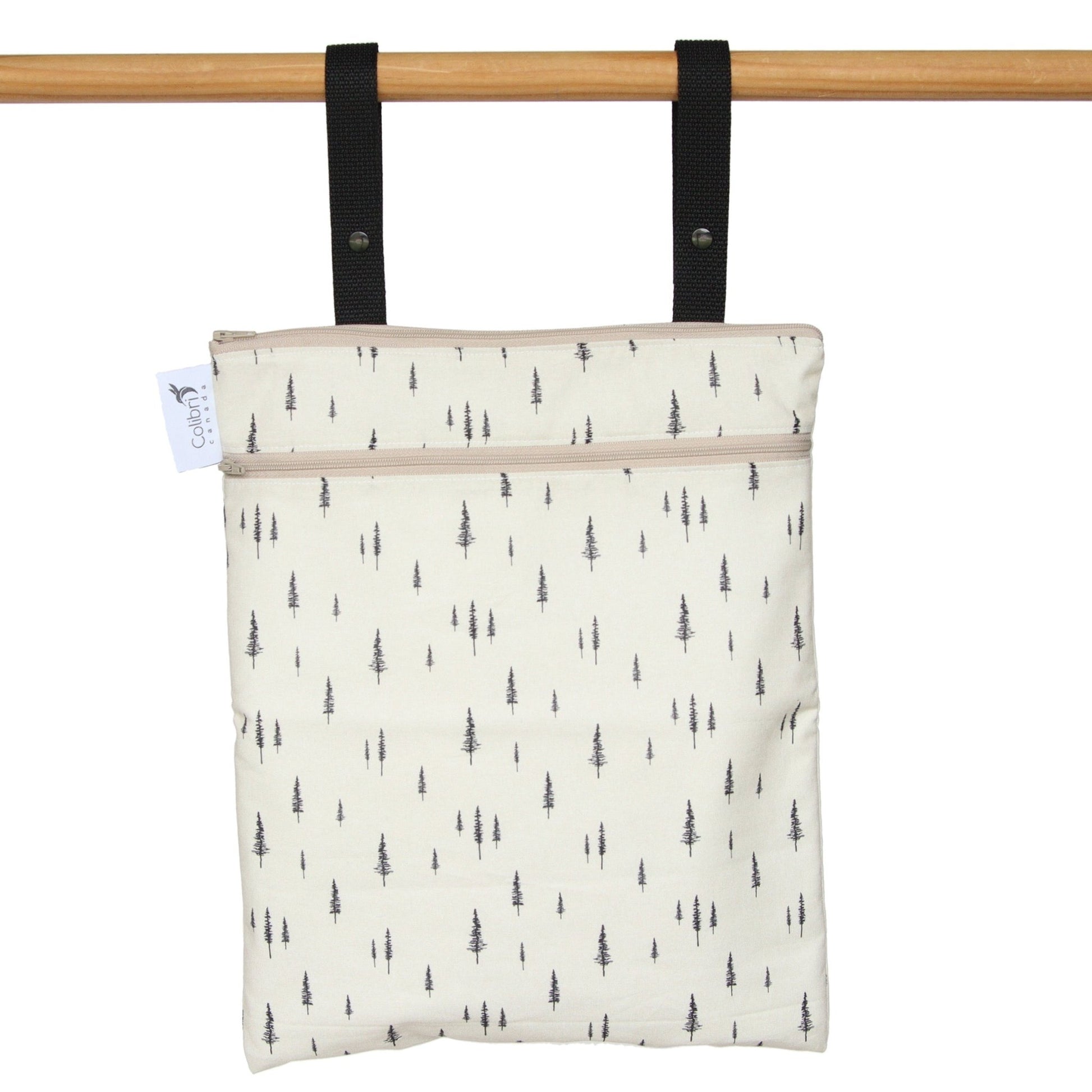Colibri Whispering Pine Bathroom Dual Wet/Dry Bag - Tree Hugger Cloth Pads