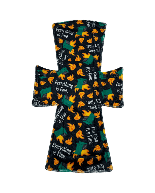 Dumpster Fire Limited Edition Minky Single Night/Postpartum Pad - Tree Hugger Cloth Pads