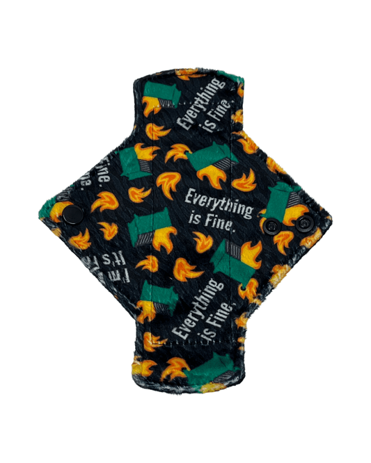 Dumpster Fire Limited Edition Minky Single Pantyliner - Tree Hugger Cloth Pads