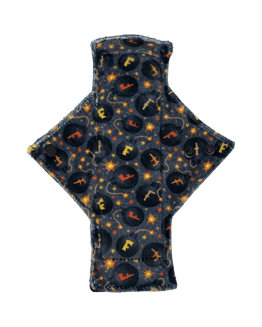 F Bomb Limited Edition Minky Single Heavy Flow Day Pad - Tree Hugger Cloth Pads