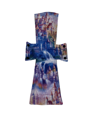 Fairytale Castle Cotton Single Super Night/Postpartum Pad 16.5" - Tree Hugger Cloth Pads