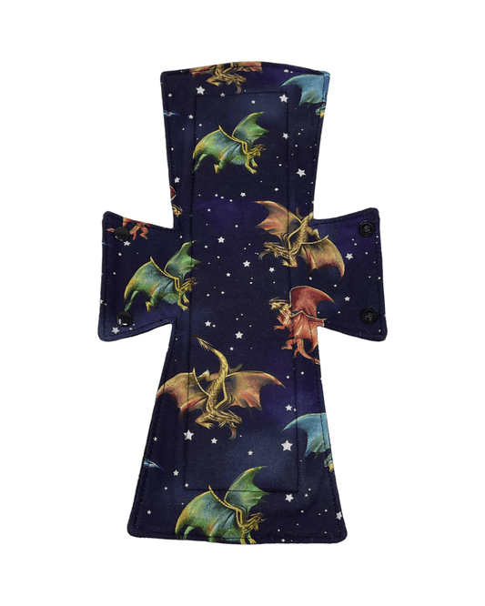 Fantasy Dragons Limited Edition Cotton Single Night/Postpartum Pad - Tree Hugger Cloth Pads