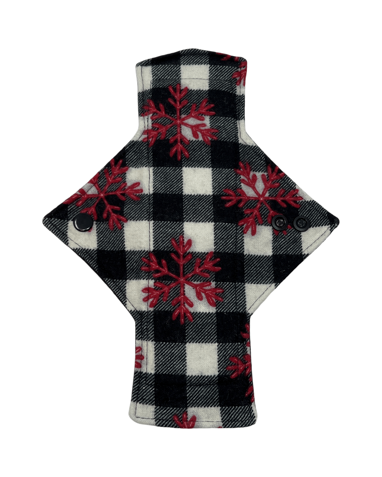 Flannel Black & White Plaid Limited Edition Cotton Single Light Flow Day Pad - Tree Hugger Cloth Pads