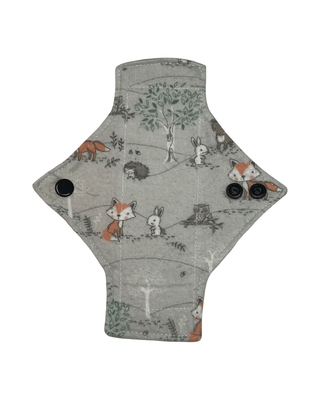 Flannel Forest Friends Cotton Single Pantyliner - Tree Hugger Cloth Pads