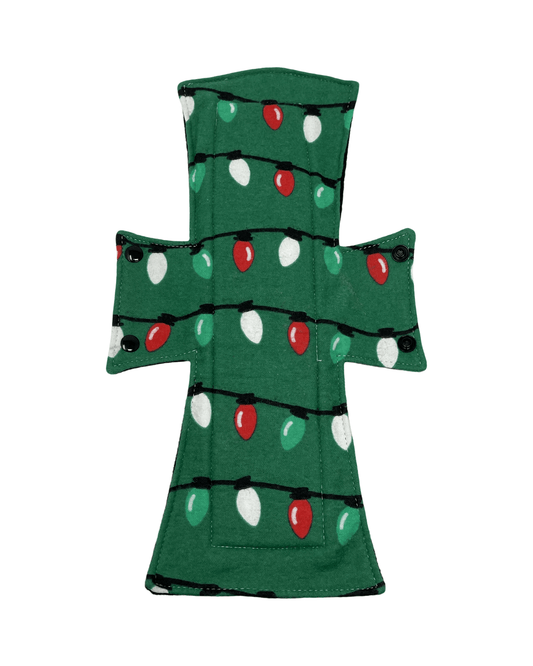 Flannel Green Lights Limited Edition Cotton Single Night/Postpartum Pad - Tree Hugger Cloth Pads