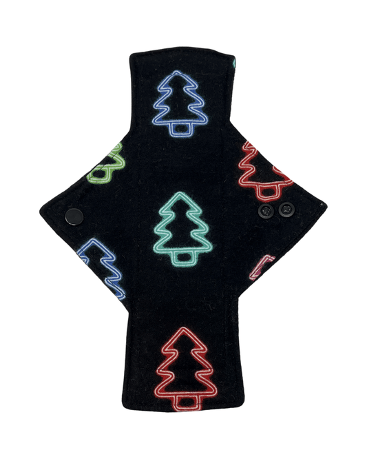 Flannel Neon Trees Limited Edition Cotton Single Heavy Flow Day Pad - Tree Hugger Cloth Pads