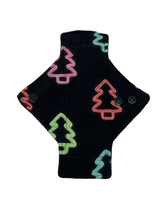 Flannel Neon Trees Limited Edition Cotton Single Pantyliner - Tree Hugger Cloth Pads