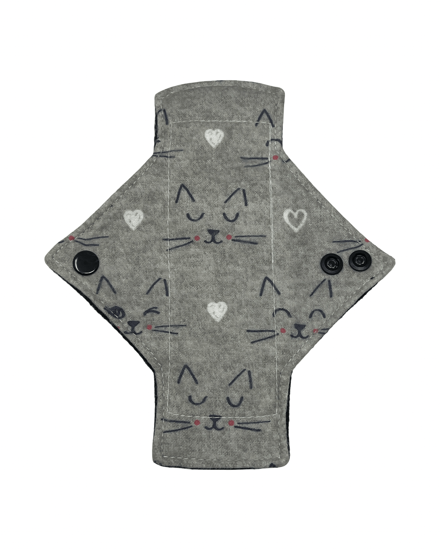 Flannel Whiskers Cotton Single Pantyliner - Tree Hugger Cloth Pads