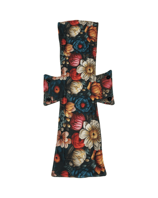 Flower Art Jersey Single Super Night/Postpartum Pad 16.5" - Tree Hugger Cloth Pads