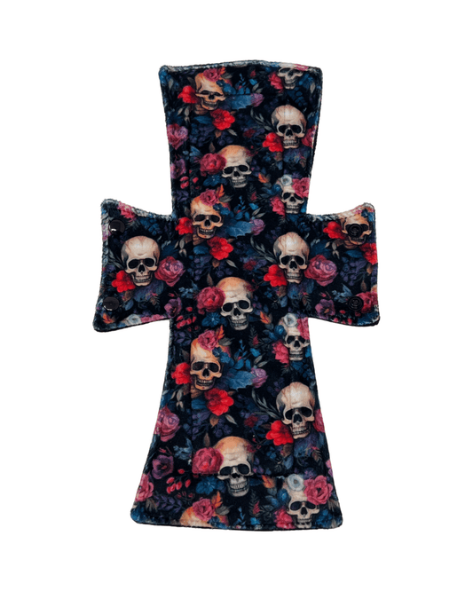 Goth Skulls Limited Edition Minky Single Night/Postpartum Pad - Tree Hugger Cloth Pads
