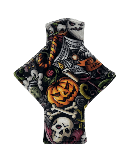 Halloween Overload Limited Edition Minky Single Light Flow Day Pad - Tree Hugger Cloth Pads