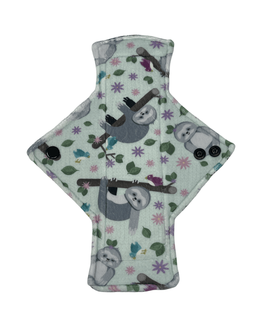 Happy Sloths Limited Edition Minky Light Flow Day Pad - Tree Hugger Cloth Pads