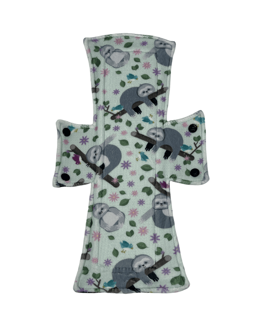 Happy Sloths Limited Edition Minky Single Night/Postpartum Pad - Tree Hugger Cloth Pads