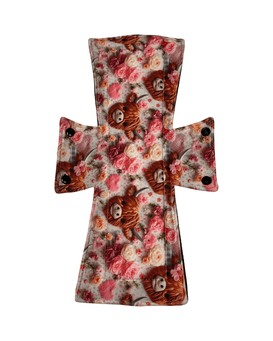 Highland Cow Jersey Limited Edition Single Night Pad - Tree Hugger Cloth Pads