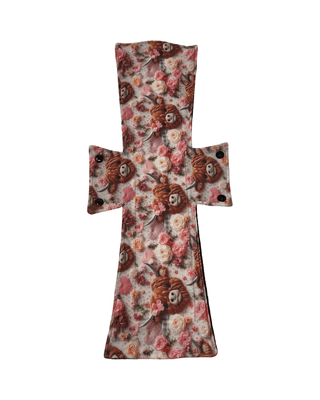 Highland Cow Jersey Single Super Night/Postpartum Pad 16.5" - Tree Hugger Cloth Pads