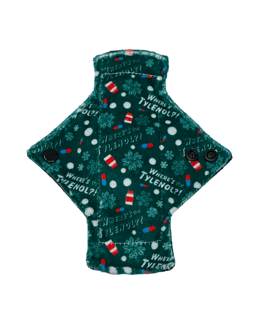 Holiday Headache Limited Edition Minky Single Pantyliner - Tree Hugger Cloth Pads