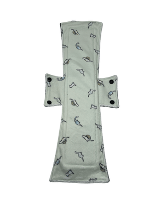 Little Dinos Minky Single Super Night/Postpartum Pad 16.5" - Tree Hugger Cloth Pads
