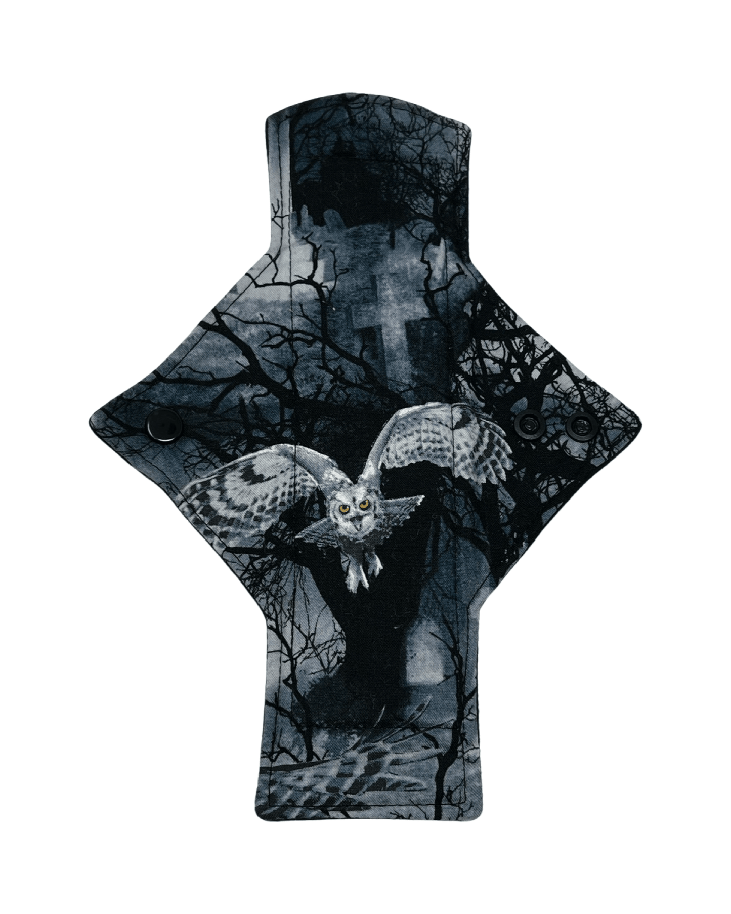 Midnight Owl Cotton Single Light Flow Day Pad - Tree Hugger Cloth Pads