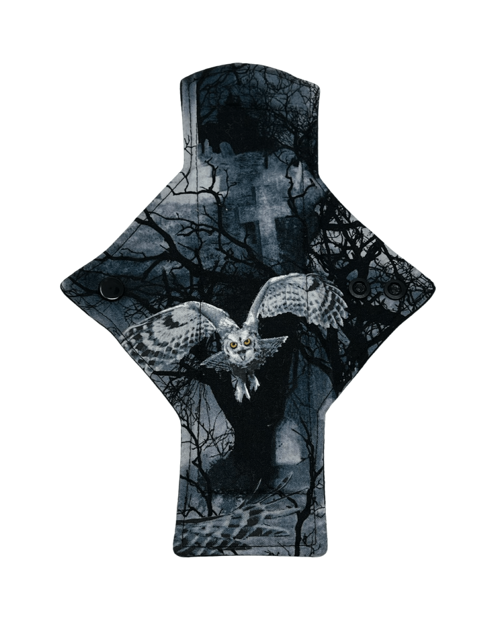 Midnight Owl Cotton Single Light Flow Day Pad - Tree Hugger Cloth Pads