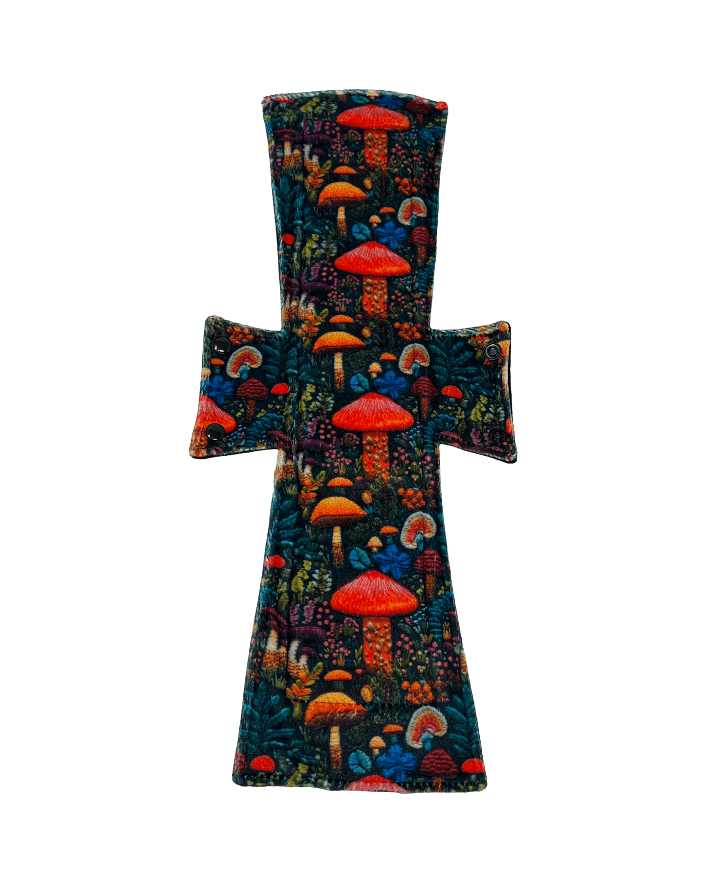 Mushroom Forest Minky Single Super Night/Postpartum Pad 16.5" - Tree Hugger Cloth Pads