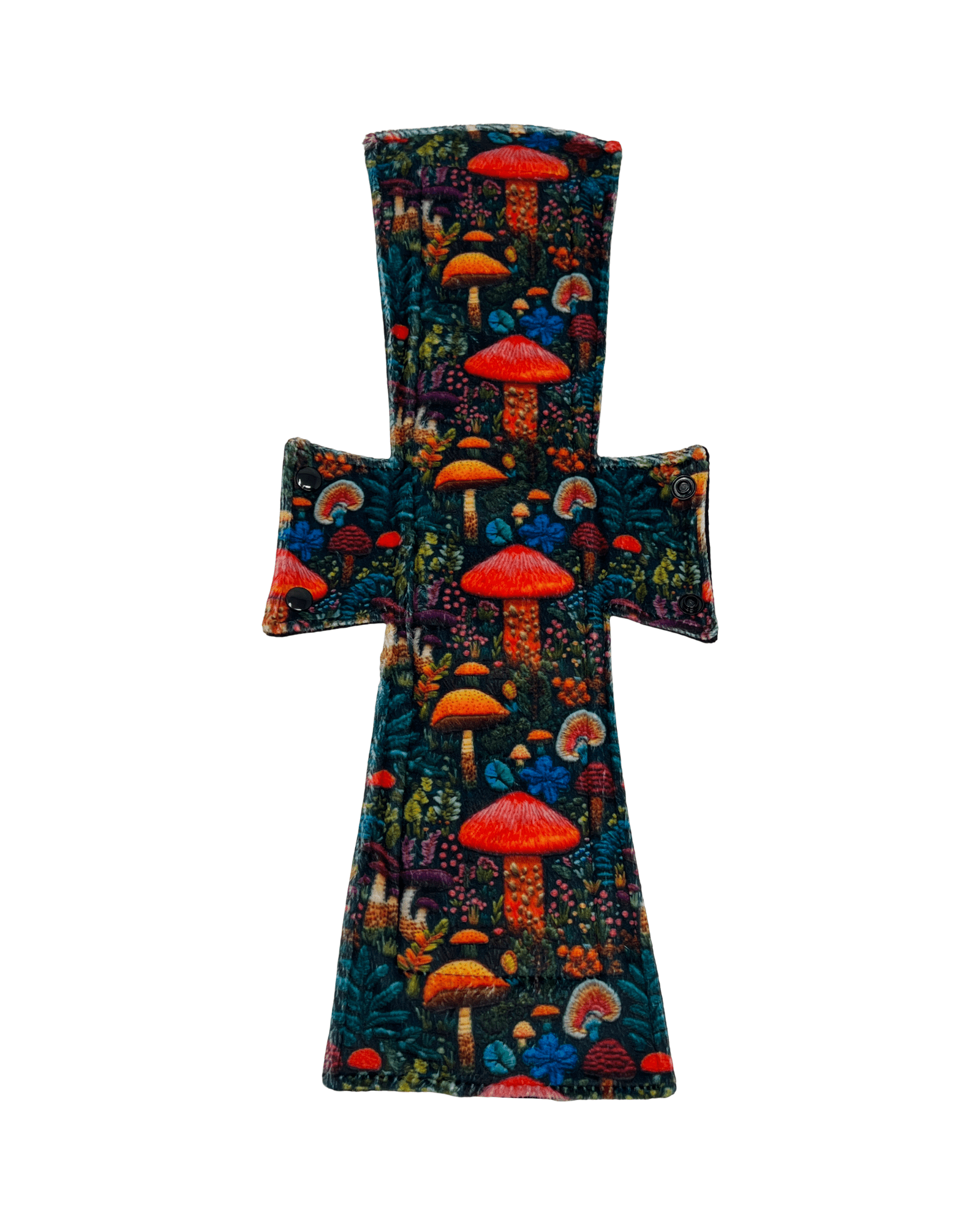 Mushroom Forest Minky Single Super Night/Postpartum Pad 16.5" - Tree Hugger Cloth Pads