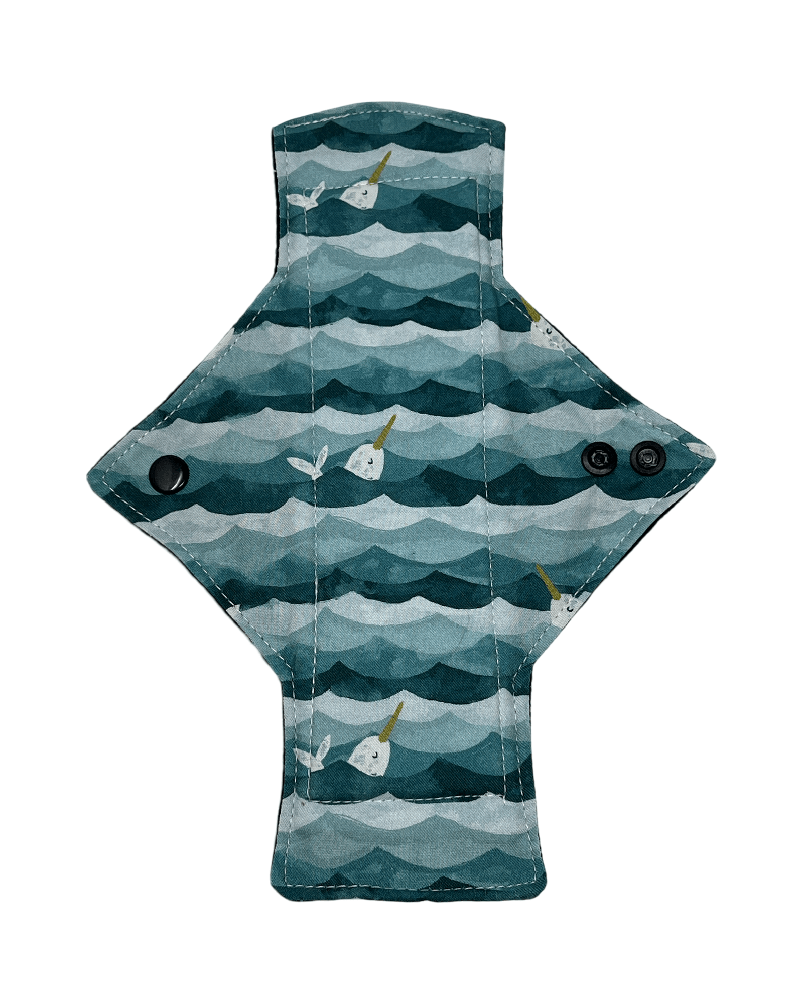 Narwhal Cotton Single Light Flow Day Pad - Tree Hugger Cloth Pads
