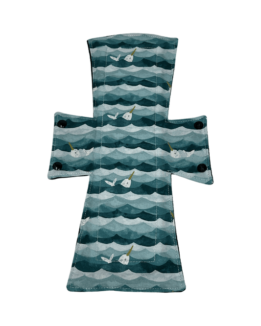 Narwhal Limited Edition Cotton Single Night/Postpartum Pad - Tree Hugger Cloth Pads