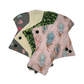 Natural Fabrics Sampler - Surprise Print Light Flow Pad Set of 4 - Tree Hugger Cloth Pads
