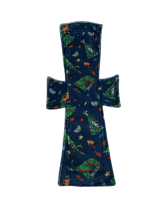 Naughty Cats Minky Single Super Night/Postpartum Pad 16.5" - Tree Hugger Cloth Pads