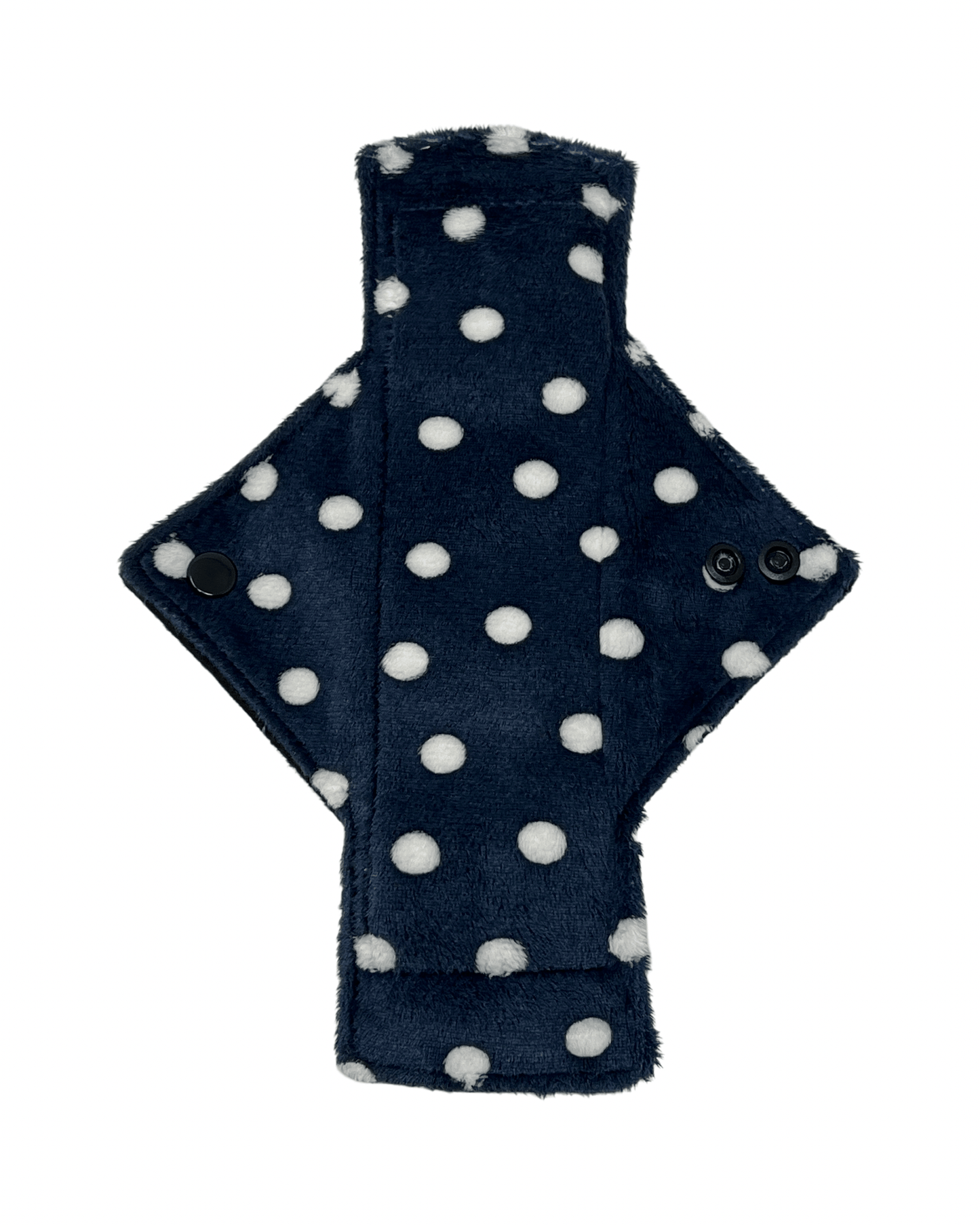 Navy Dot Minky Light Flow Day Pad - Tree Hugger Cloth Pads