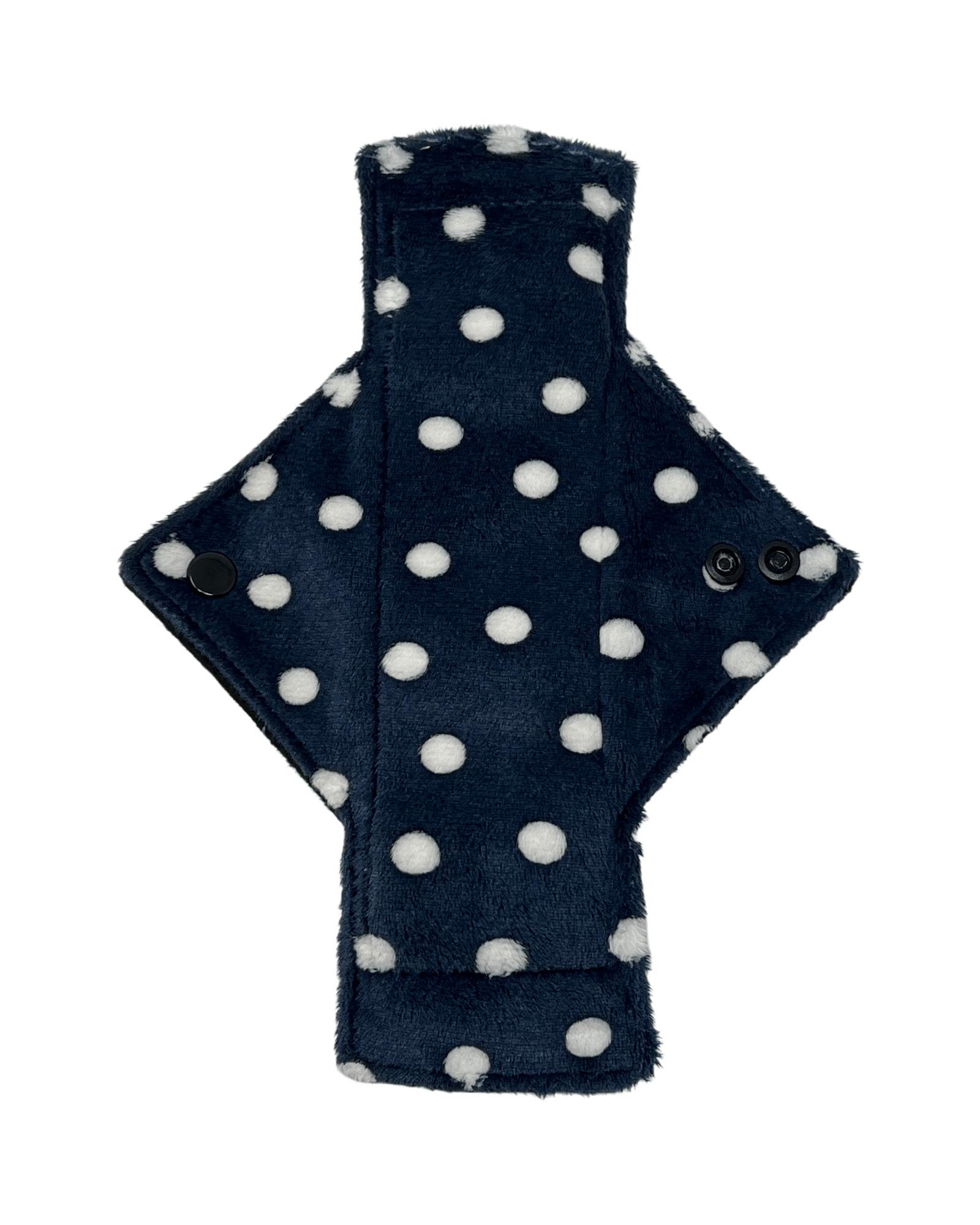 Navy Dot Minky Light Flow Day Pad - Tree Hugger Cloth Pads