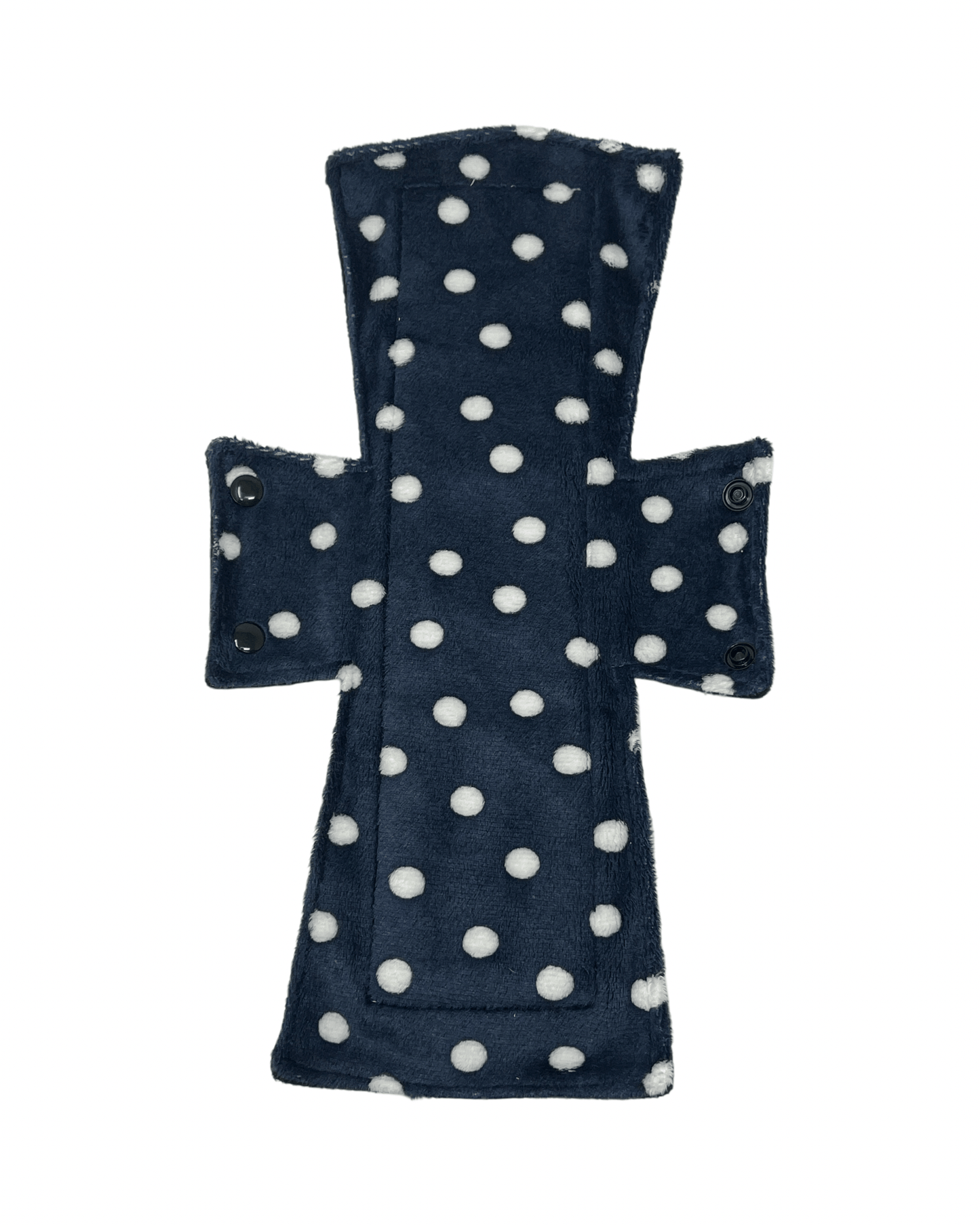 Navy Dot Minky Single Night/Postpartum Pad - Tree Hugger Cloth Pads