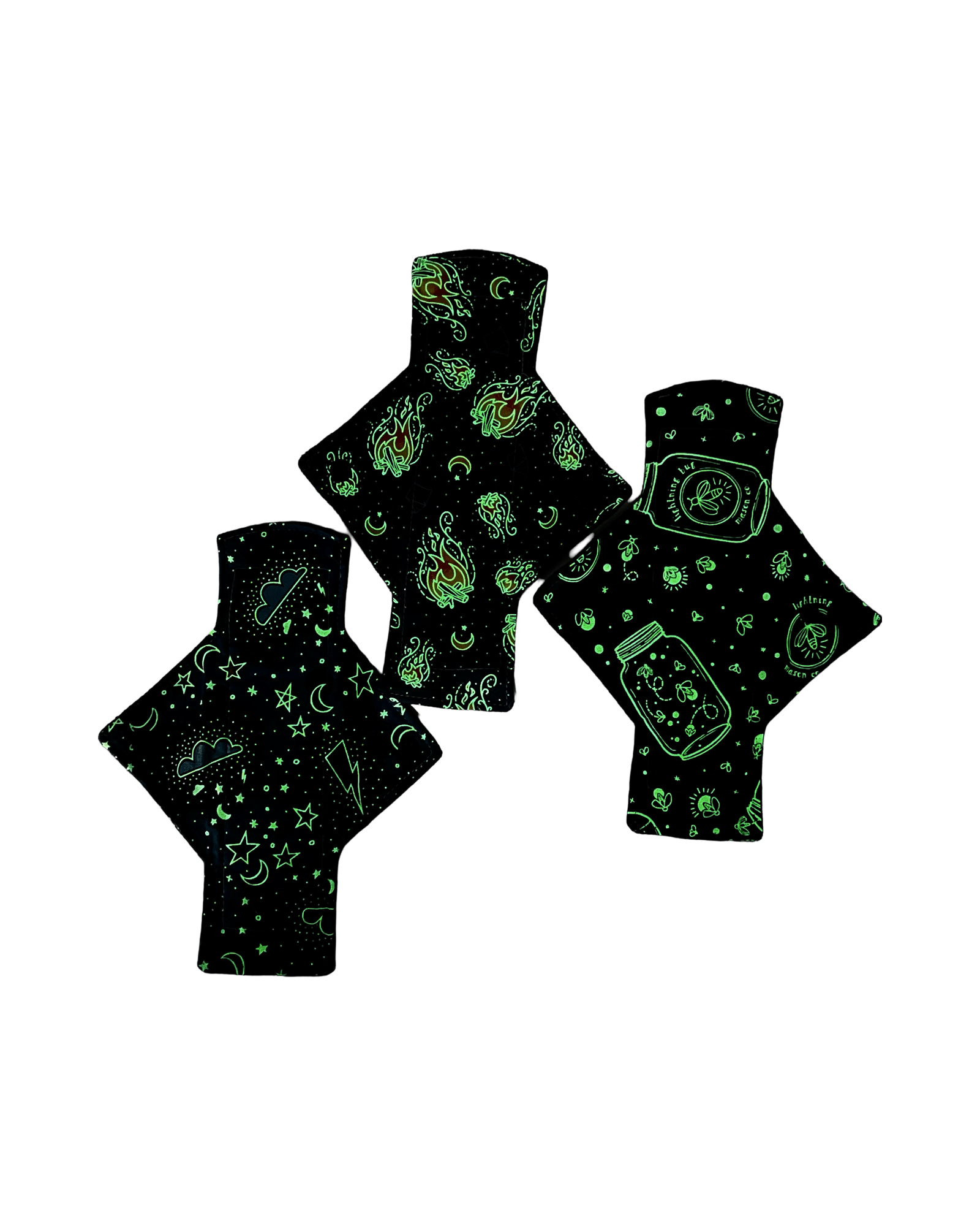 Navy Glowing Cotton Light Flow Day Pad Set (3) - Tree Hugger Cloth Pads