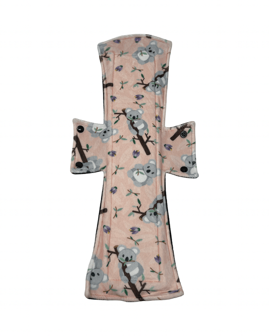 Peach Koala Minky Single Super Night/Postpartum Pad 16.5" - Tree Hugger Cloth Pads