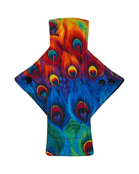 Peacock Cotton Single Light Flow Day Pad - Tree Hugger Cloth Pads