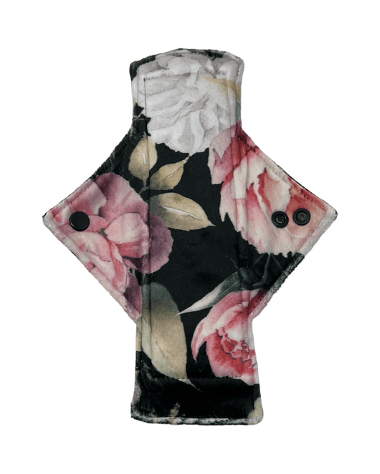 Peonies Minky Heavy Flow Day Pad - Tree Hugger Cloth Pads