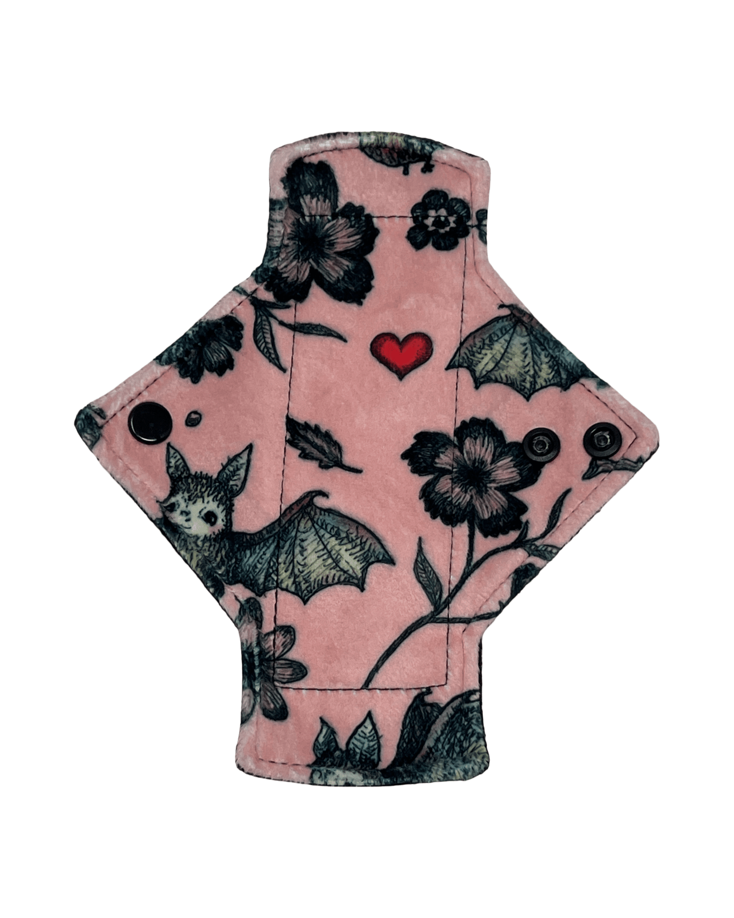 Pink Bats Limited Edition Minky Single Pantyliner - Tree Hugger Cloth Pads