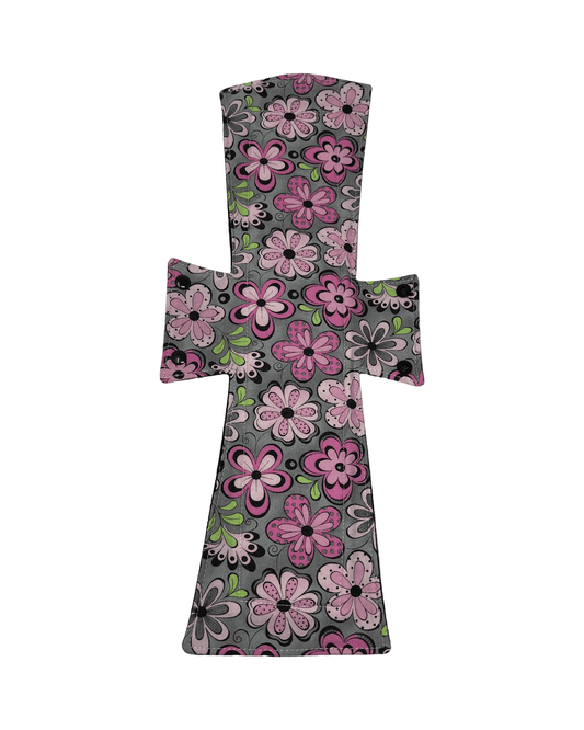 Pink & Lime Flowers Limited Edition Cotton Single Super Night/Postpartum Pad 16.5" - Tree Hugger Cloth Pads